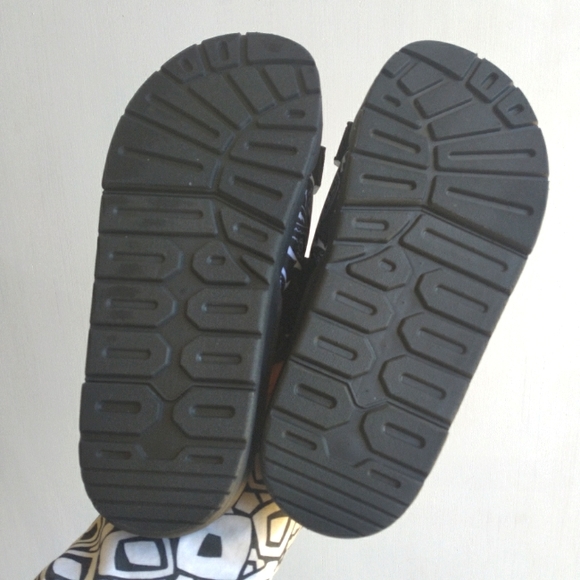 🆕️Seichi Yoroi Luxury Street Slide Sandals Paisley BlackWhite Men's 10- Ru… - Picture 8 of 11